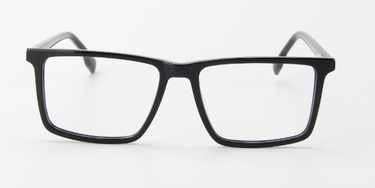 Men Urban Eyeglasses: Ugo Black 
 - SpecSMART Eye Clinic (Front View)